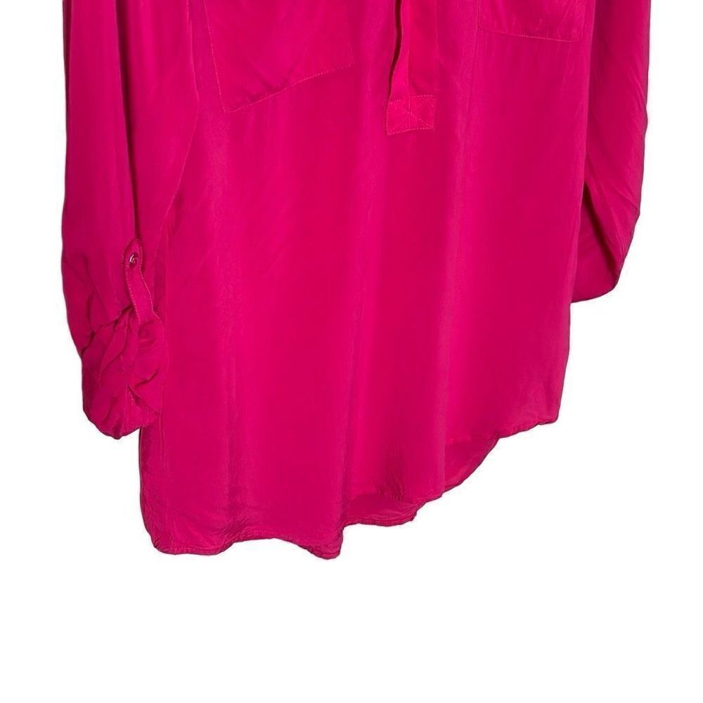 Dalia Collection Flowey Collared Top - Picture 4 of 9
